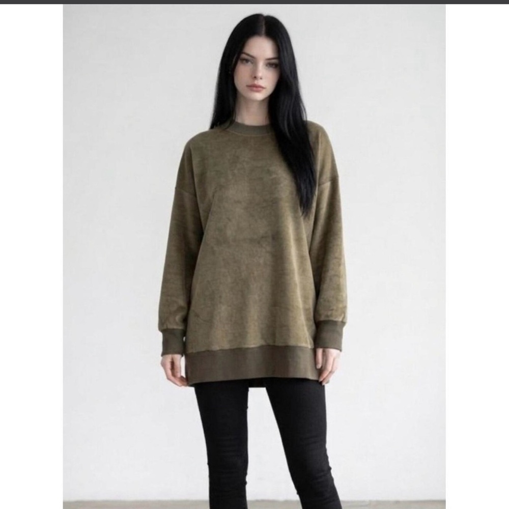 Aerie olive green pullover